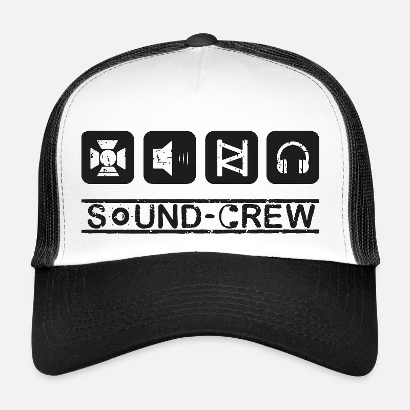 Logo Sound-Crew Noir Casquette trucker 
