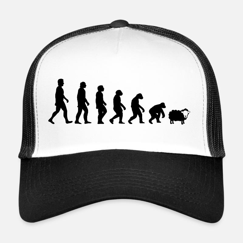 LUSTIGE EVOLUTION MENSCHHEIT DARWIN Trucker Cap