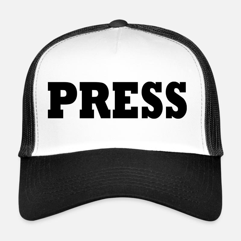 Press - Trucker Cap - white/black