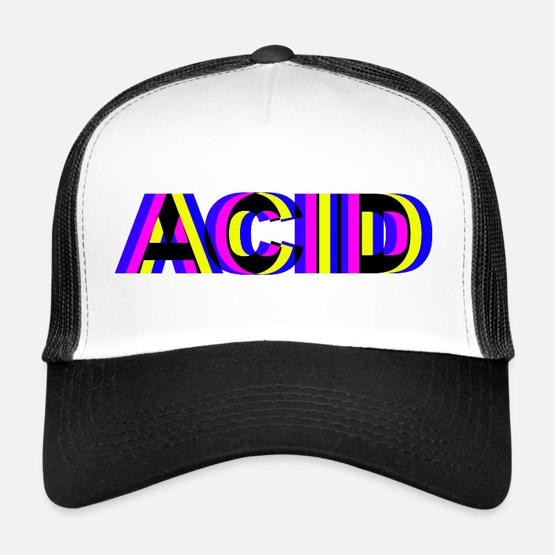 techno house acide Casquette trucker 