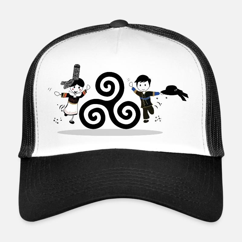 Breton characters triskel Trucker Cap