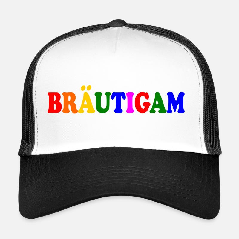 bräutigam - Trucker Cap - Weiß/Schwarz