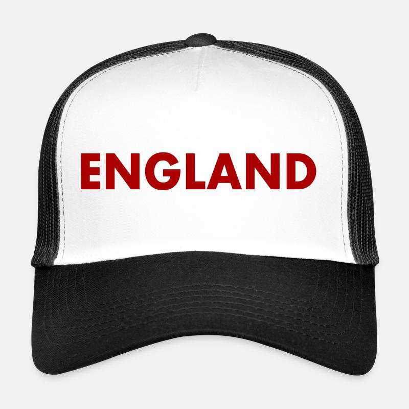 England - Trucker Cap - Weiß/Schwarz