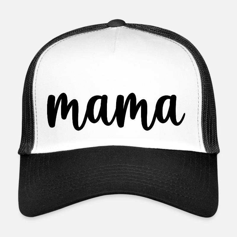 Mama beste Mama - Trucker Cap - Weiß/Schwarz