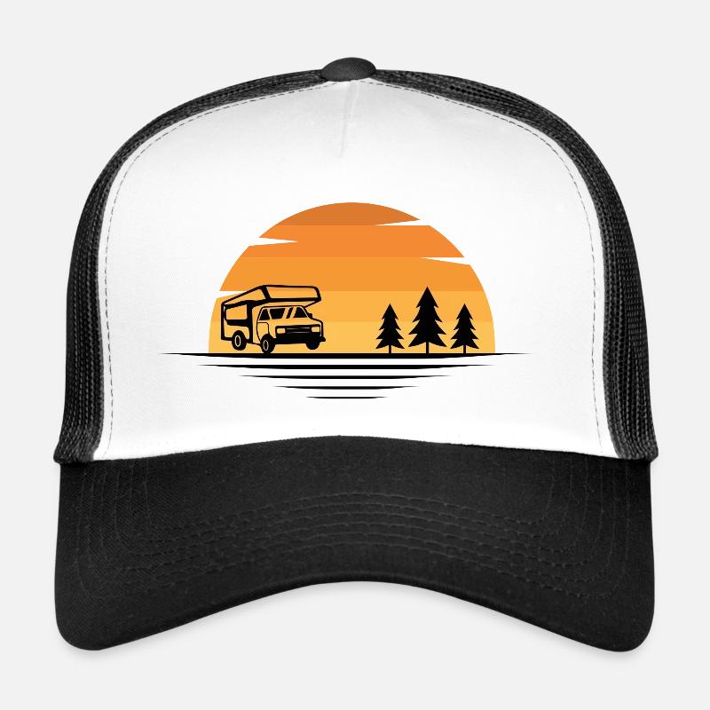 Camping-car au coucher du soleil Casquette trucker 