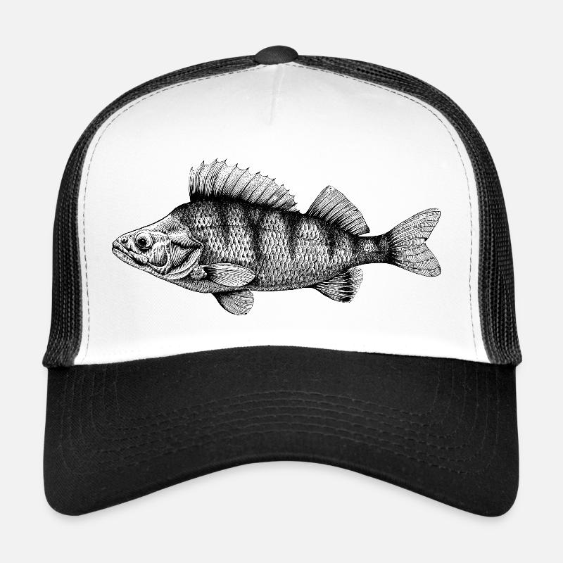 perch - Trucker Cap - white/black
