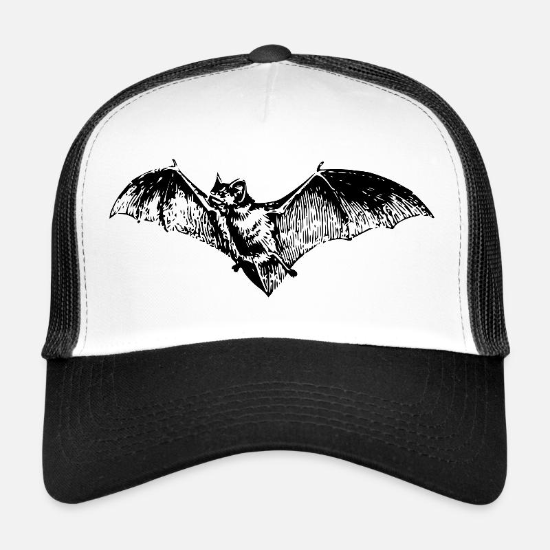 Bat Vintage Illustration Trucker Cap