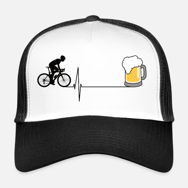 Bicycle Heartbeat Bière Casquette trucker 