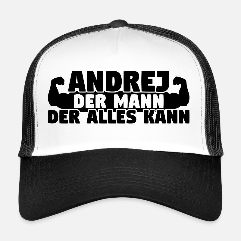 Der Mann Der Alles kann Andrej - Trucker Cap - Weiß/Schwarz