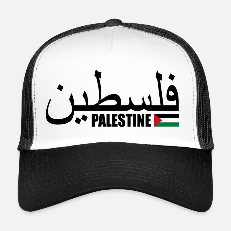 Palästina فلسطين - Trucker Cap - Weiß/Schwarz
