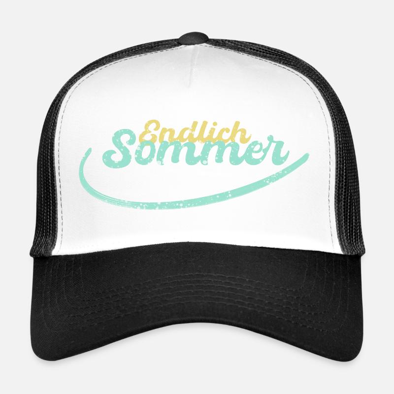 Endlich Sommer summer strand urlaub geschenk Trucker Cap