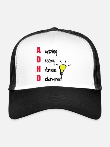 ADHD - Trucker Cap - white/black