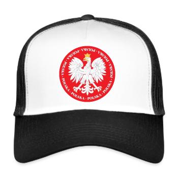 Polska 4 - Trucker Cap - Weiß/Schwarz - Vorne