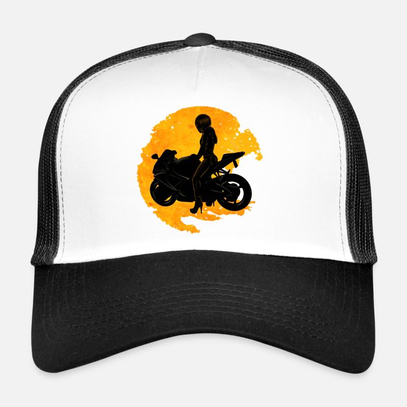 Motorcycle - Trucker Cap - white/black