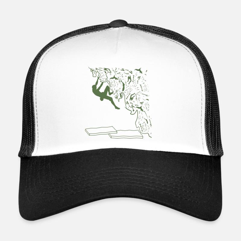 Bouldering with passion - Trucker Cap - white/black