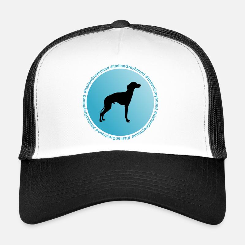 Italienisches Windspiel - Trucker Cap - Weiß/Schwarz