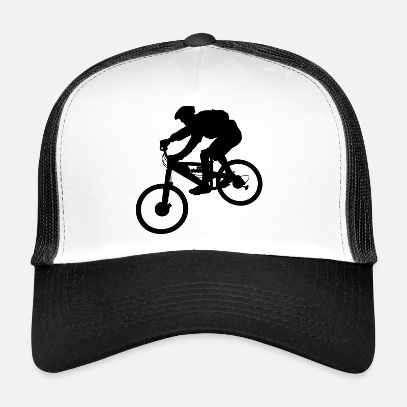 Biker - Trucker Cap - Weiß/Schwarz