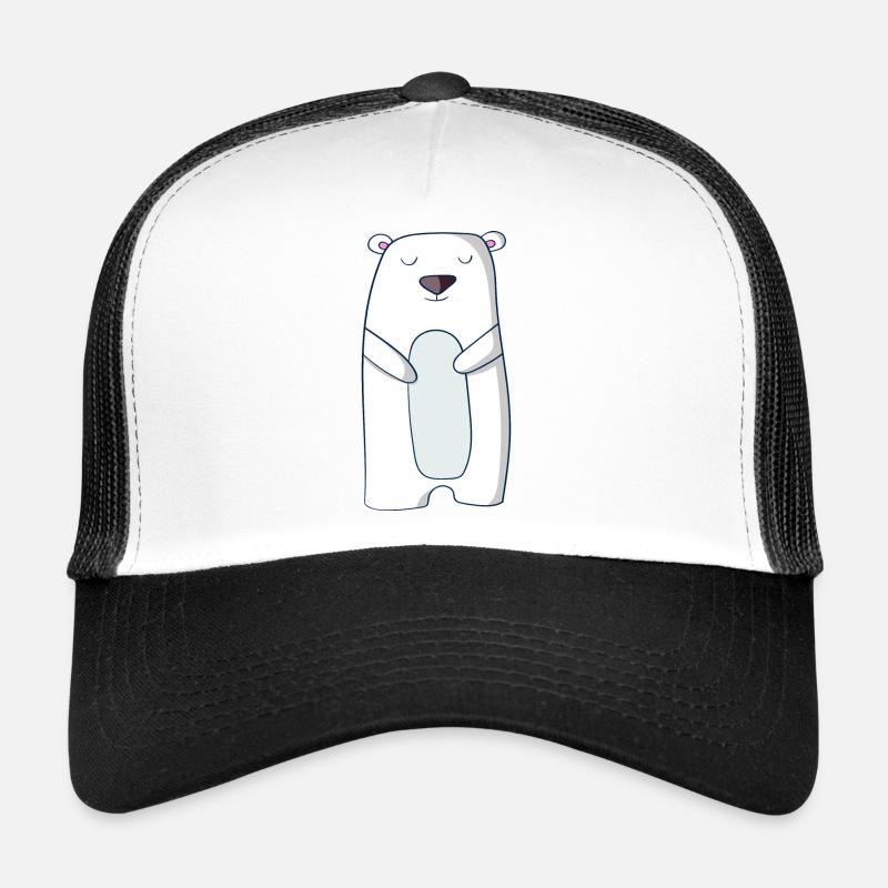 Polar Bear - Casquette trucker  - blanc/noir
