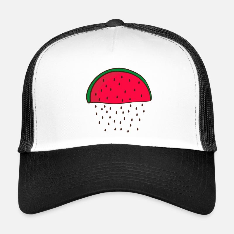Wassermelone - Trucker Cap - Weiß/Schwarz