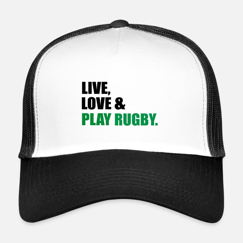 rugby - Trucker Cap - white/black