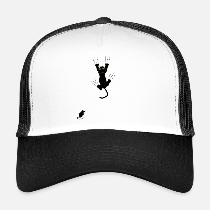 Night Eyes Neon Cat Trucker Cap