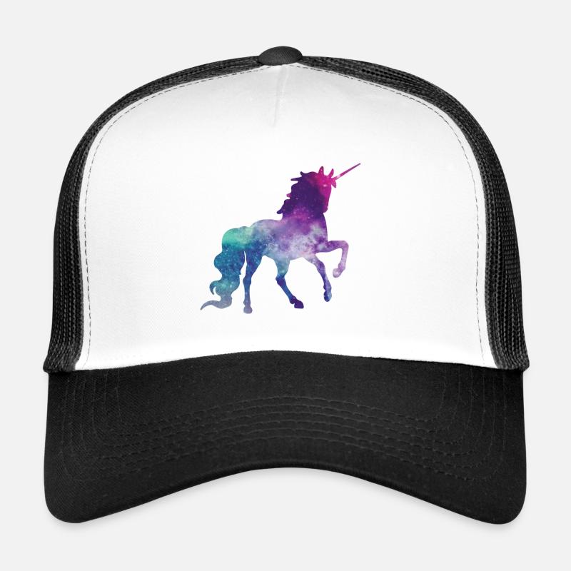 Einhorn - Trucker Cap - Weiß/Schwarz