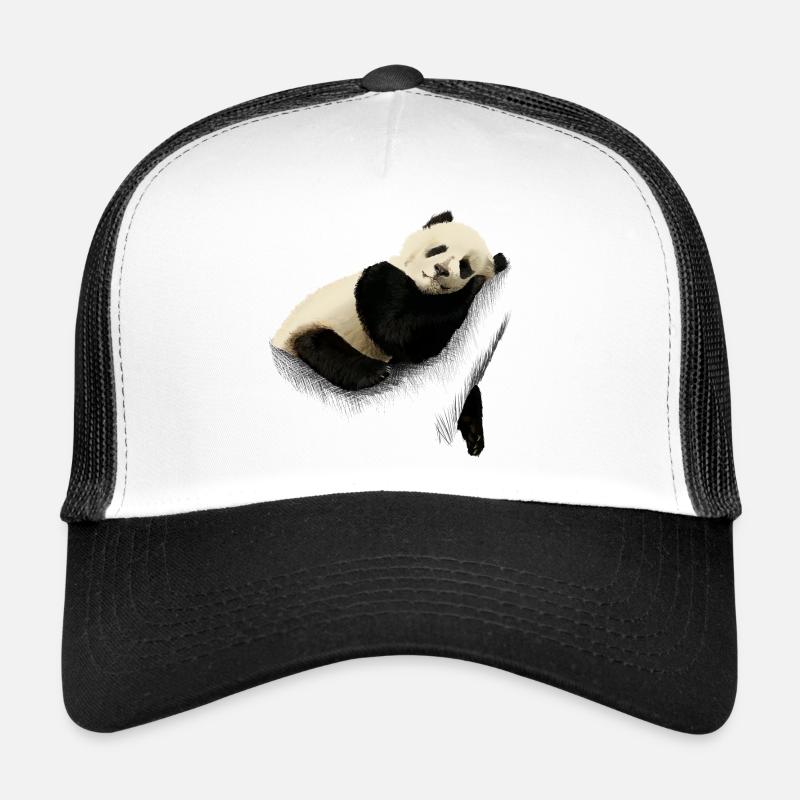 Panda - Trucker Cap - Weiß/Schwarz