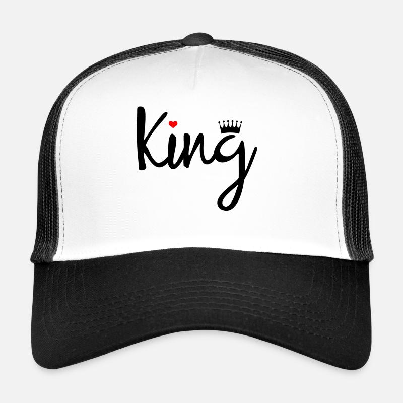 König. Geschenkidee. - Trucker Cap - Weiß/Schwarz
