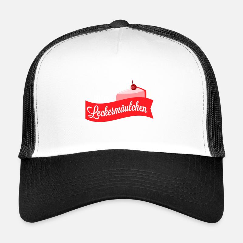 Süßes Leckermäulchen - Süßigkeitenshirt - Trucker Cap - Weiß/Schwarz