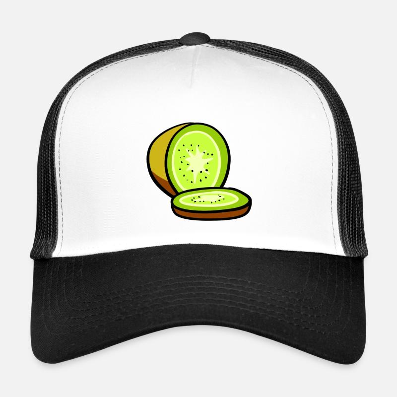 kiwi - Casquette trucker  - blanc/noir