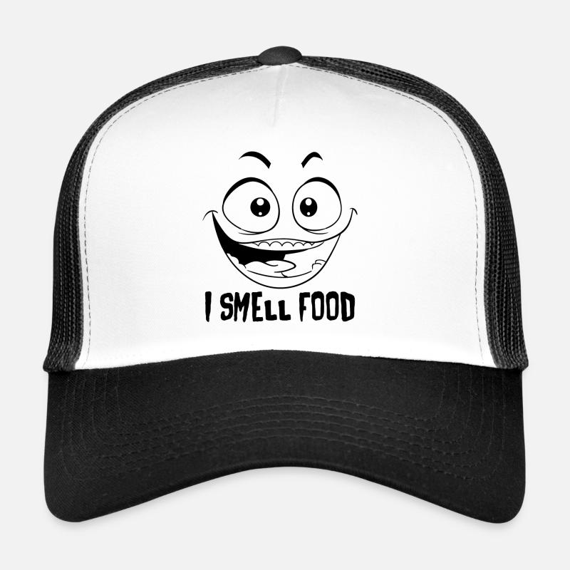 I smell food - Trucker Cap - Weiß/Schwarz