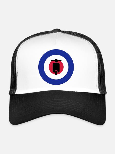 mods target - Casquette trucker  - blanc/noir - Devant