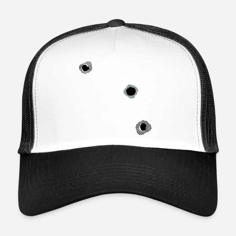 Bullet holes design as a vector Trucker Cap
