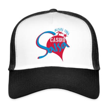 Salsa Havana Cuba - Salsa Dance Shirt - Trucker Cap - Weiß/Schwarz - Vorne