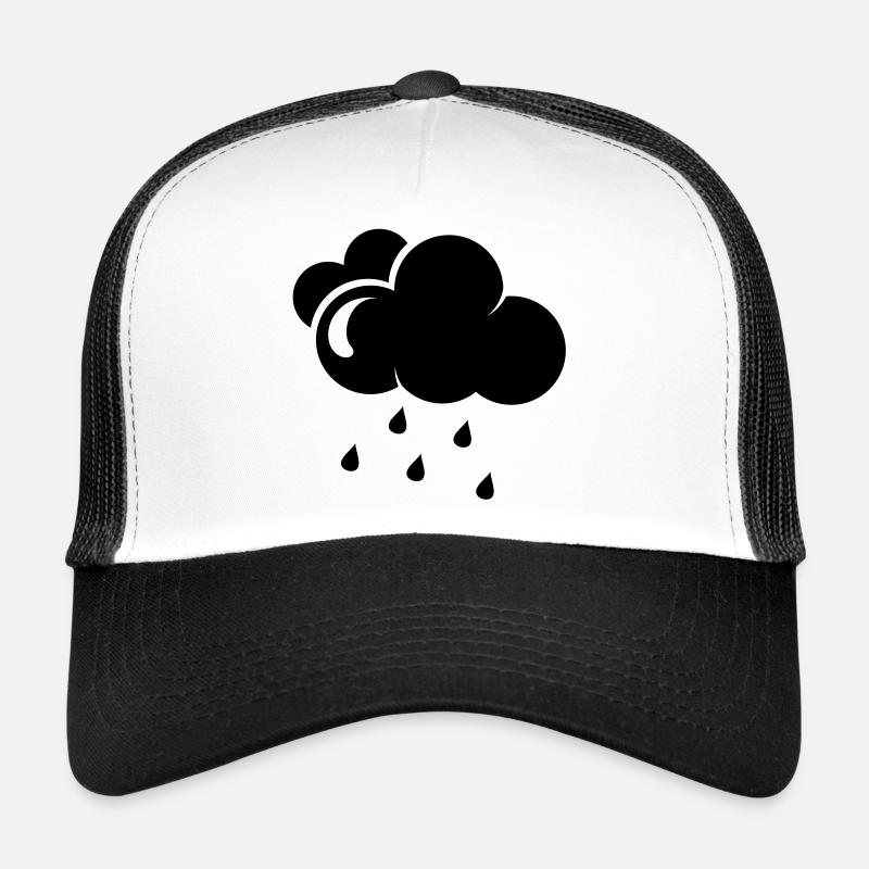 Un nuage avec des gouttes de pluie Casquette trucker 