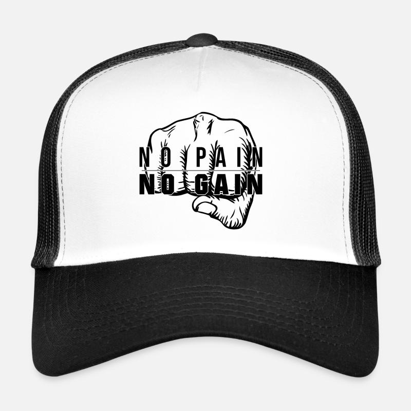 PAS DE DOULEUR SANS GAIN (b) Casquette trucker 