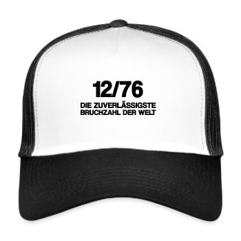 12/76 shotgun ammunition hunting - Trucker Cap - white/black - Front