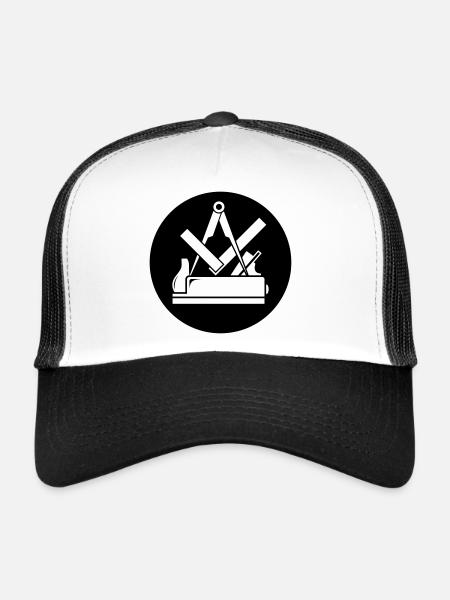 Zunftzeichen Tischler - Trucker Cap - Weiß/Schwarz