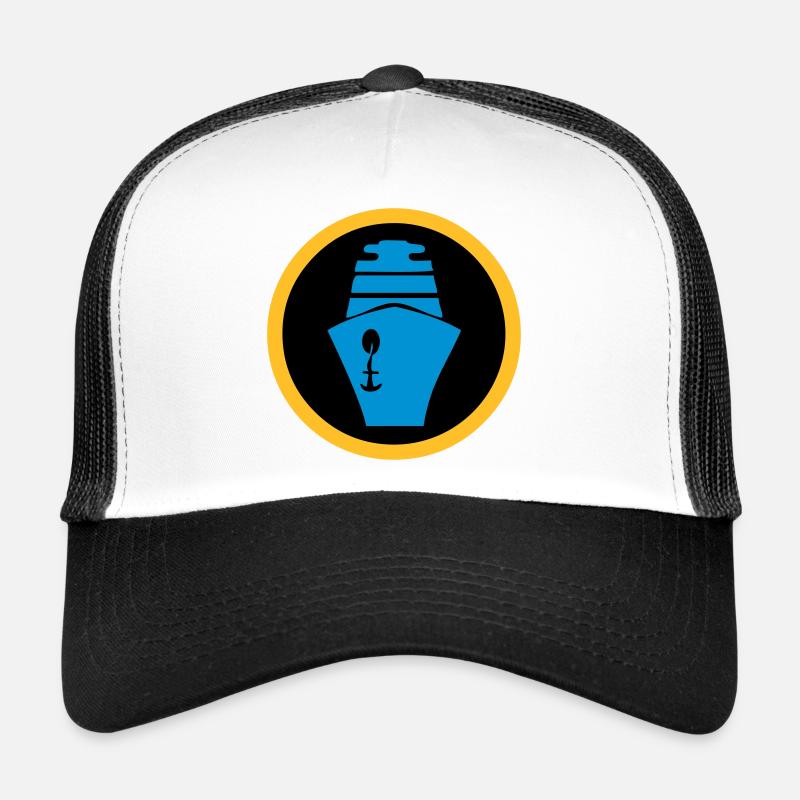 Schiff | Kreuzfahrt | Fähre - Trucker Cap - Weiß/Schwarz