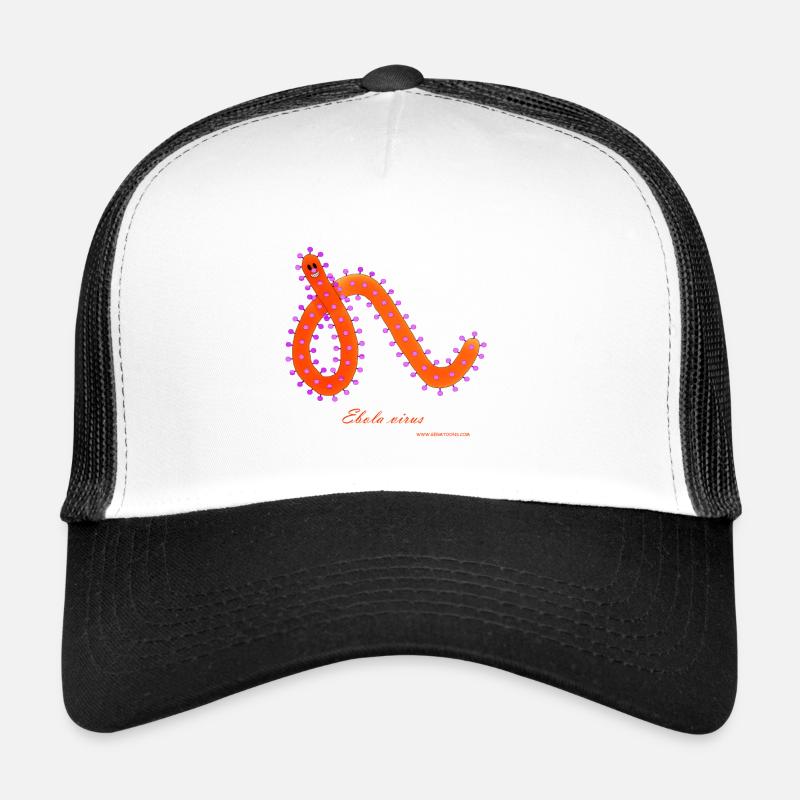 Virus Ebola - Casquette trucker  - blanc/noir