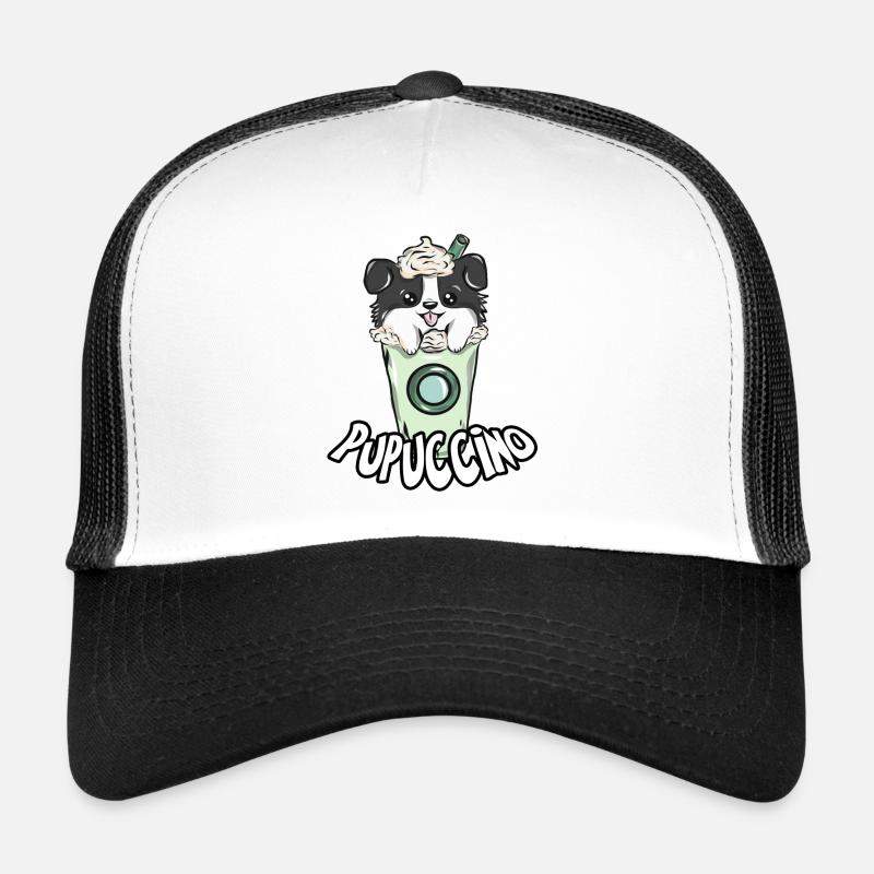 Hund Kaffe Cappuccino Trucker Cap