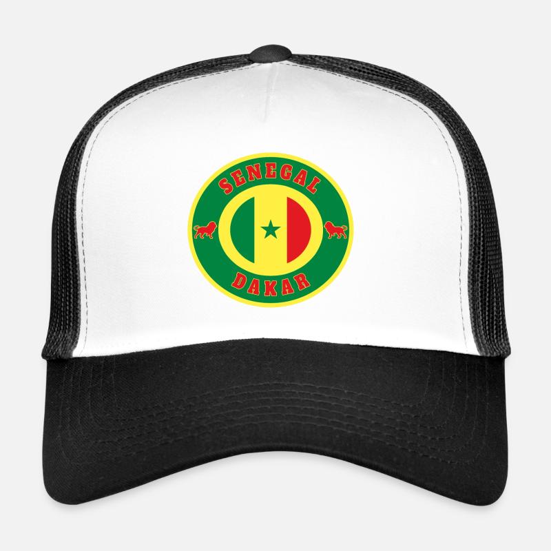 Senegal Dakar / gift lion flag Africa state Trucker Cap