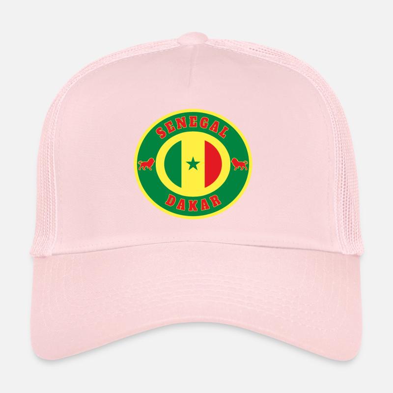 Sénégal Dakar / Cadeau Lion drapeau Afrique État Casquette trucker 