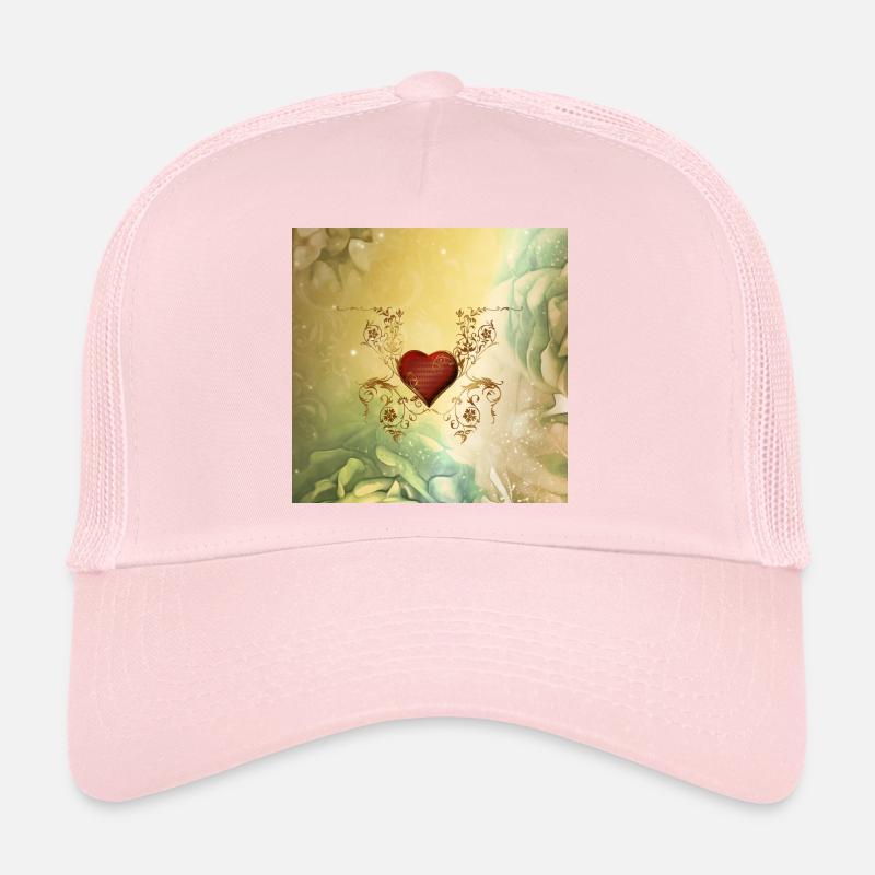 Wonderful decorative heart Trucker Cap