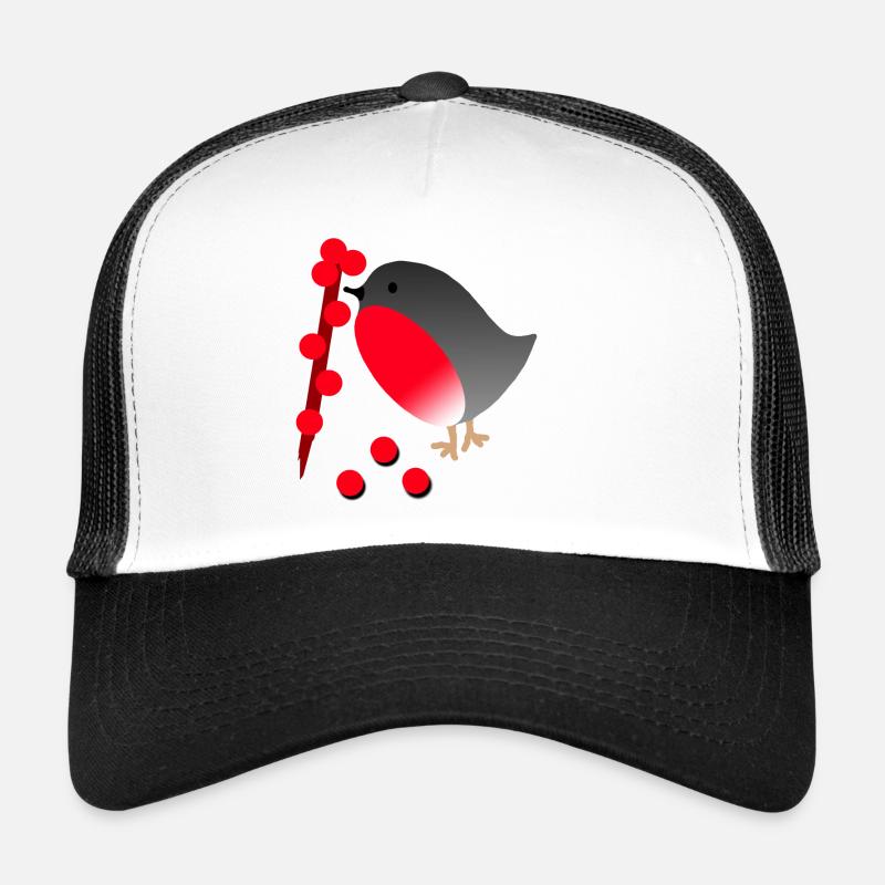 vogel - Trucker Cap - Weiß/Schwarz