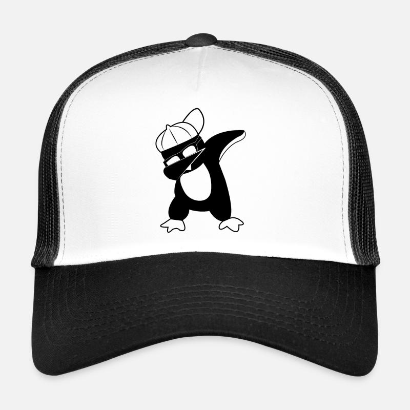 Dabbing Pinguin - Trucker Cap - Weiß/Schwarz