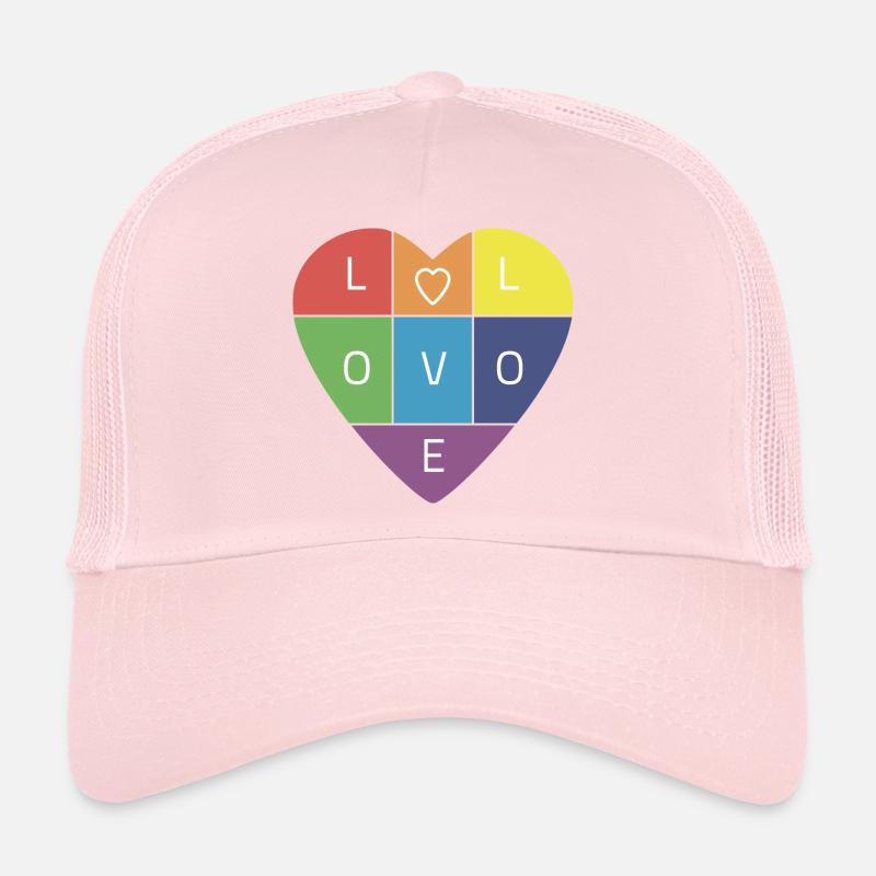 Rainbow Love Trucker Cap