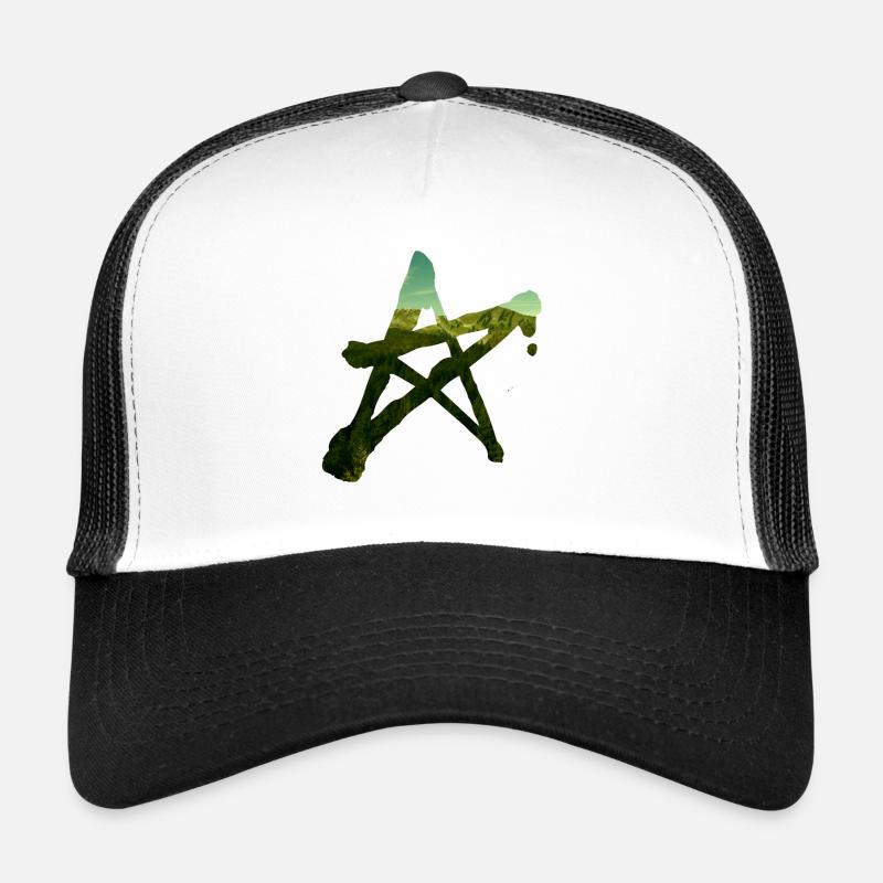 Design - Trucker Cap - white/black