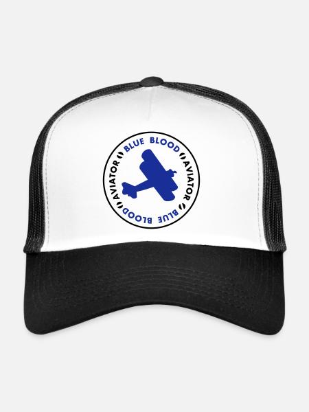 aviator - Trucker Cap - white/black - Front