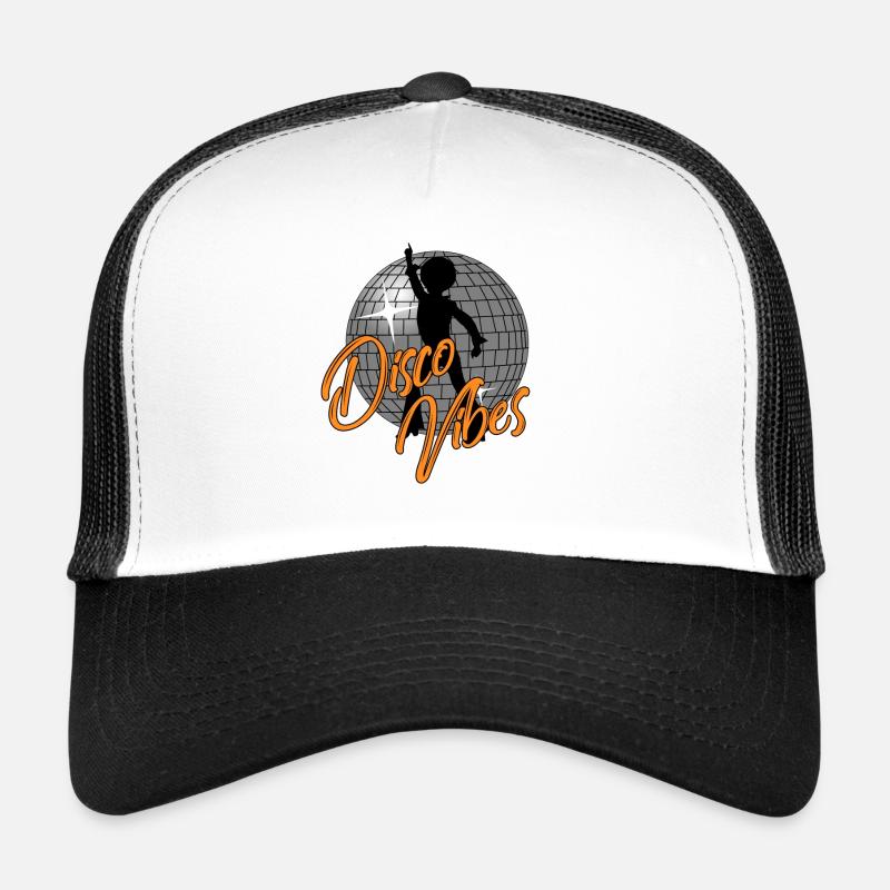 Disco Vibes Male Dancing disco ball 70s Trucker Cap